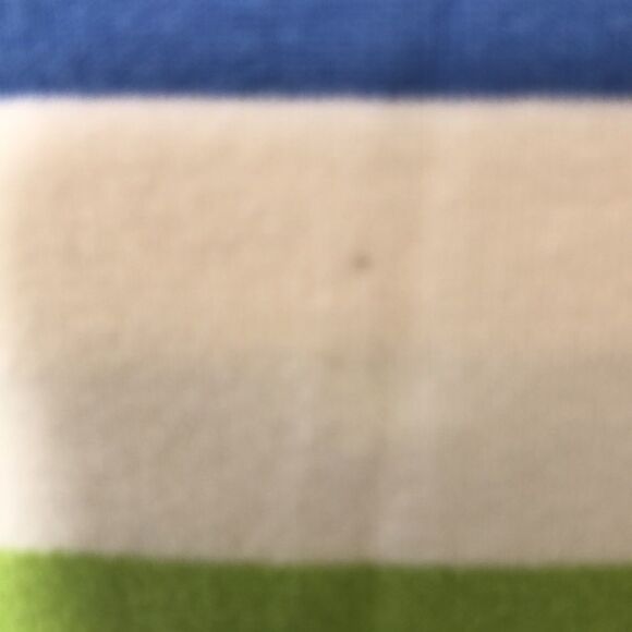 Chaps 3/4 sleeve white multicolor striped Henley - Picture 6 of 6